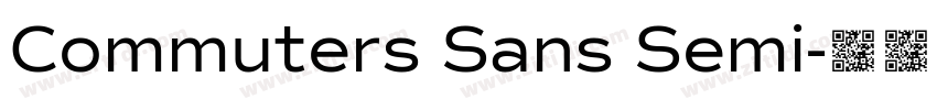 Commuters Sans Semi字体转换